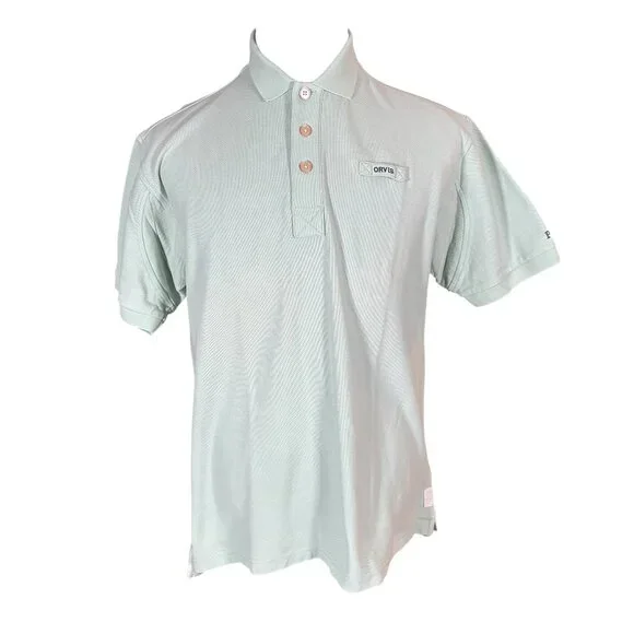 Orvis Men's Green Short Sleeve Polo Shirt Size Medium - Picture 1 of 5